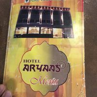 Menu at Hotel Aryaas Pure Vegetarian in Alappuzha