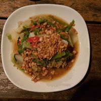 Noodle salad at Bamboo Bar and Restaurant in Vientiane
