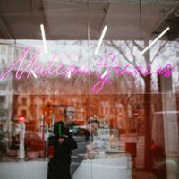 View from outside at Matcha Gracias in Barcelona