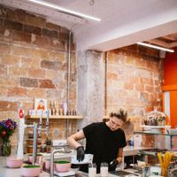 Matcha latte  at Matcha Gracias in Barcelona