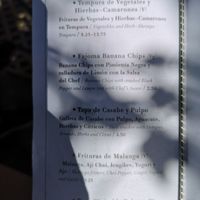 Starters at Fajoma in Havana