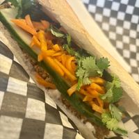 Vegepate banh mi sandwich   at Café Pékoe in Quebec