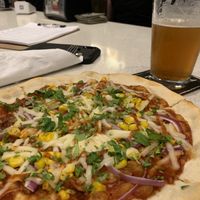 Vegan BBQ Jackfruit pizza of the week!  at Dangerous Minds Brewing Co in Pompano Beach