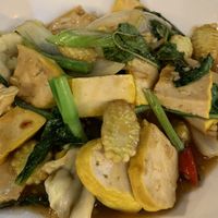 Thai basil and vegetables   at Sweet Chilli in Phuket