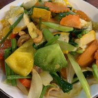 Cashew nuts and vegetables 😋   at Sweet Chilli in Phuket