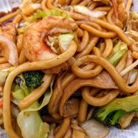 The udon noodle stir fry is a dish that other vegan Vietnamese restaurants in the greater SLC area (Vegan Bowl and All Chay) don't offer. It was awesome and unique.  at Vegan Sun in Provo