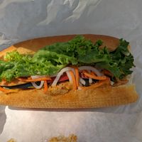 Lucky Lemongrass Banh Mi at Vegan Sun in Provo