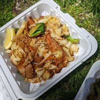 Stir fried ramen noodles With vegan chicken at Vegan Sun in Provo