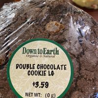 Vegan double chocolate cookie at Down to Earth in Kahului