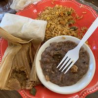 Hot sauce was soo good too!   at Tamales Plus in Holland