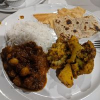 Chana Masala and Aloo Gobi  at Elements Los Cabos in Cabo San Lucas