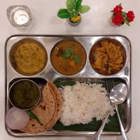 Mini Thali - 70 baht  at Sugam Vegetarian in Bangkok