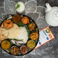 Thali 119 baht at Sugam Vegetarian in Bangkok
