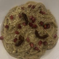 Spaghetti carbonara   at Gratitude in Anjuna