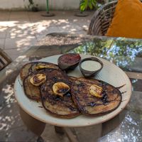 Pancakes at Gratitude in Anjuna