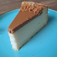 Biscoff cheesecake - really good! at Cafe Vux in Berlin
