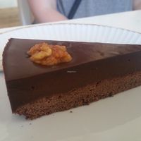 Chocolate cake  at Cafe Vux in Berlin