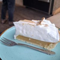 Meringue lemon tarte at Cafe Vux in Berlin