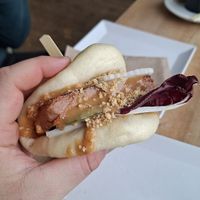 Vleischkäse Ban Bao at Cafe Vux in Berlin