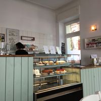 counter at Cafe Vux in Berlin