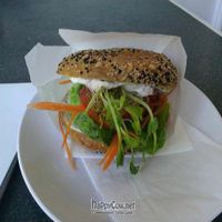 Cheese Bagel at Cafe Vux in Berlin