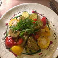 Vegetables with quinoa burger   at Hotel Freina in Selva Di Val Gardena
