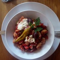 Griechischer Bohnenauflauf at Würde & Wertschätzung in Nuremberg