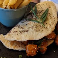 Chilli Asian style tofu  at Nant Y Felin in Denbigh