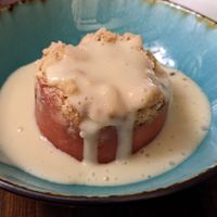 Apple crumble   at Nant Y Felin in Denbigh