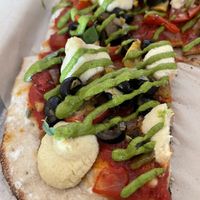 Pesto Flatbread  at Hungry Angelina in Long Beach
