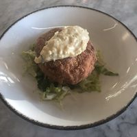 Crab cake at Hungry Angelina in Long Beach