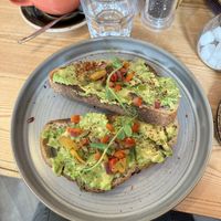 Avo on sour dough - really good  at The Boatyard in North Shields