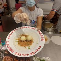 Get it with coriander! at A-Zhu Peanut Ice Cream Roll in New Taipei City