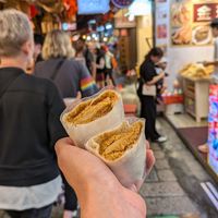 Peanut ice roll at A-Zhu Peanut Ice Cream Roll in New Taipei City