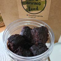 Brownie cubes at My Life Giving Food in West Singapore