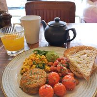 Vegan breakfast at Natural Kitchen in East London