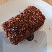 Vegan Double chocolate lamington at The Coffee Club in Warwick