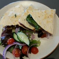 Veggie flat grill (vegan tortilla) at The Coffee Club in Warwick