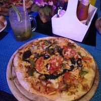 Vegan Pizza at Hakan's Bar in Phuket
