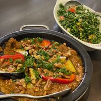 Makdoos (Eggplant, walnuts etc)  at Petra in Seoul