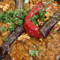 Makdoos. Always good!  at Petra in Seoul