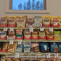 A variety of flours at The Green Grocer in Portsmouth