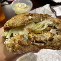 Nashville hot chickun sandwich at Down to Earth - Store and Deli in Kahului