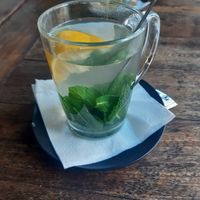 Fresh mint tea with lemon #Veganuary at Smokvica - Kralja Petra in Belgrade