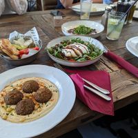 Hummus + Falafel (Falafel weren't the best) at Smokvica - Kralja Petra in Belgrade