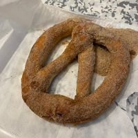Cinammon pretzel at Knot Artisan Coffee & Pretzels - Victoria in South West London