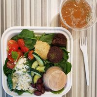 Mezza Bowl w/felafel, delicious! at Marty's Place in Charleston