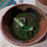 A fantastic vegan soup at Teocintle - Tika'aya in Oaxaca