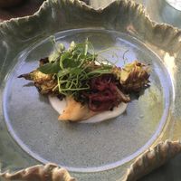 Amazing Brussels sprouts, perfect crispiness and saltiness  at Teocintle - Tika'aya in Oaxaca