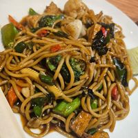 Veg spaghetti with sweet sauce ~ 5/6/24 at Absolute Thai @ Genting SkyAvenue in Genting Highlands